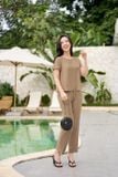  Đồ bộ nữ NOHU 2026 chất liệu đũi bamboo quần dài xẻ sau 