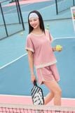  Bộ cotton nữ Cardina tay liền quần sóc gấu phối màu trẻ trung 