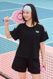  Bộ cotton đùi thể thao nữ phối kẻ cạp chun co giãn, túi 2 bên tiện lợi 