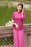  Bộ pháp phục đi chùa chất gấm tơ tằm cổ tấc cách điệu 