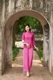  Bộ pháp phục đi chùa chất gấm tơ tằm cổ tấc cách điệu 