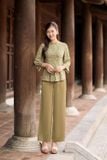  Bộ pháp phục đi chùa chất gấm tơ tằm cổ tấc cách điệu 