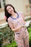  Bộ lửng mặc nhà chất liệu lanh mát mẻ, phối cổ bèo nữ tính 