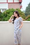  Bộ lửng mặc nhà chất liệu lanh mát mẻ, phối cổ bèo nữ tính 