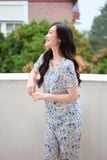  Bộ lửng mặc nhà chất liệu lanh mát mẻ, phối cổ bèo nữ tính 