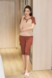  Đồ bộ mặc nhà dáng lửng phối cổ trụ chất liệu tăm lạnh NOHU 2026 