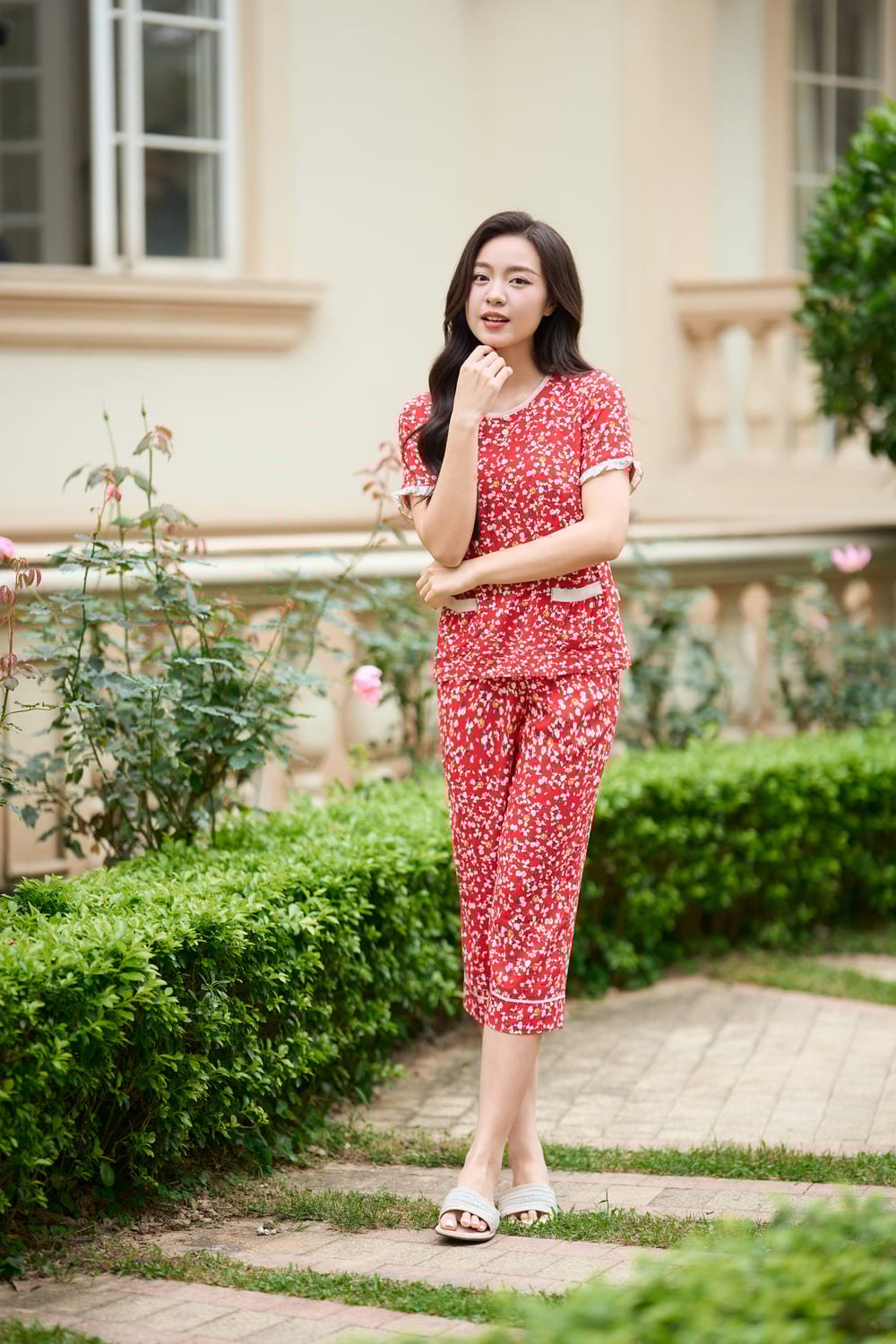 bộ đồ hoa nhí mặc nhà