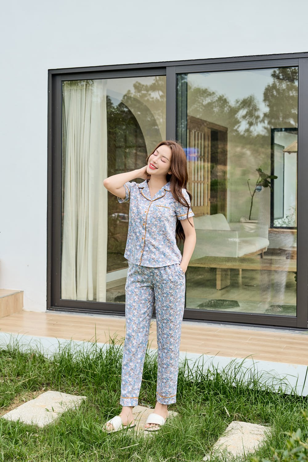 bộ đồ hoa nhí mặc nhà