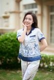  Bộ Pijama lụa quần suông phối gấu túi ngực họa tiết Cardina 
