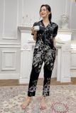  Bộ pijama lụa tay phồng quần dài, đồ bộ Pijama cao cấp 