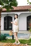  Bộ Đồ Nữ Younger by Cardina Dáng Cổ Tròn Quần Đùi Vải Ren Cotton Họa Tiết Thổ Cẩm 