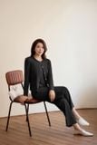  Bộ quần dài kèm áo cardigan chất liệu len tăm co giãn thoải mái, giữ ấm tốt 