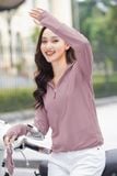  Áo khoác chống nắng nữ ngắn 2 lớp, chất thun lạnh 