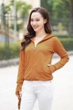  Áo khoác chống nắng nữ ngắn 2 lớp, chất thun lạnh 