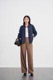  Áo sơ mi dài tay cổ đức chất jean giấy mềm mại 