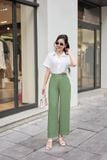  Quần đũi ống suông nữ Cardina tạo gân trước 