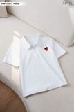  Áo polo nữ cổ khóa thêu ngực cotton cao cấp 