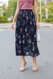  Chân váy chiffon maxi dập ly Cardina 