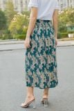  Chân váy chiffon maxi dập ly Cardina 