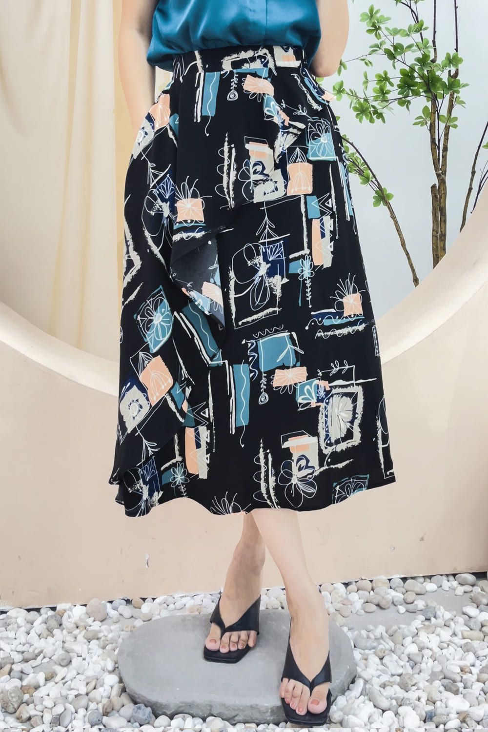 Mango  Chân váy nữ Skirt Pareo SS237112  ULA Vietnam