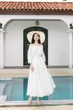  Chân Váy Thô Boi Nữ Younger by Cardina Dáng Midi Cạp Phẳng Chất Thô Boi 