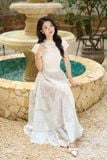  Chân váy Cardina Younger vải ren dáng midi có lót trong 