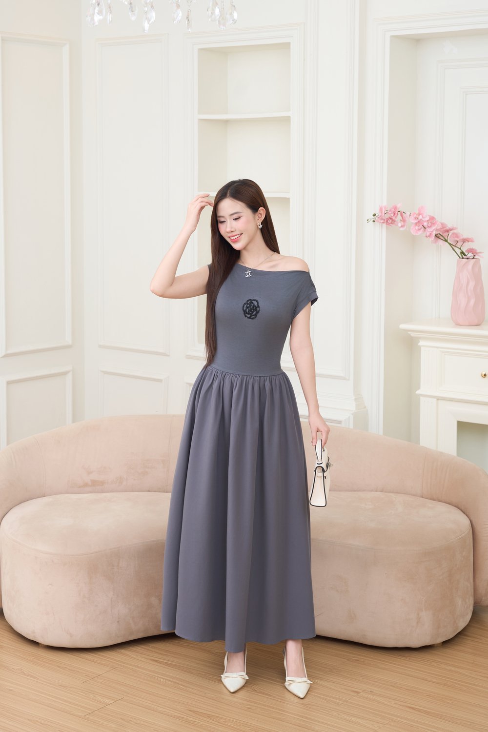 váy công sở hàn quốc