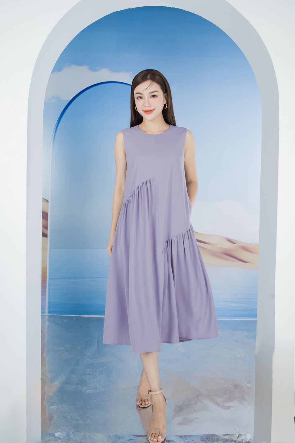 đầm suông lụa cao cấp