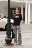  Set bộ nữ chất cotton tay chờm quần suông kẻ 