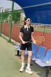  Bộ thể thao nữ Cardina chất cotton cổ polo tay cộc dáng đùi 