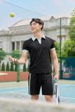  Bộ thể thao nam chất cotton áo polo tay cộc phối màu trẻ trung 