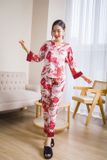  Bộ mặc nhà chất lụa, kiểu dáng tay vừa Kimono Nhật Bản 