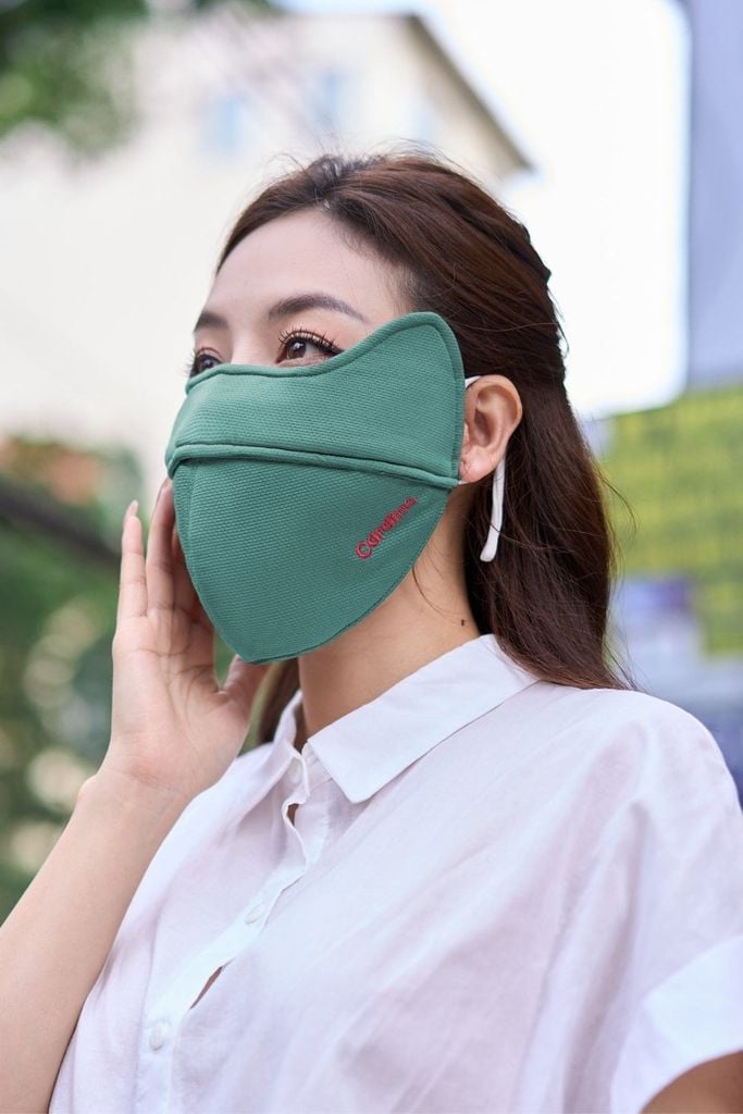  Quà tặng - Khẩu trang chống nắng tai thỏ vải Aircool 
