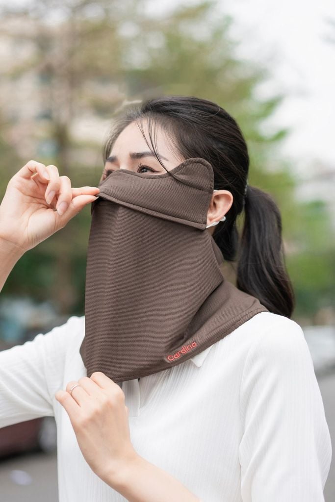  Khẩu trang quây tai thỏ ngăn UV lọc không khí, cúc cài sau, chun điều chỉnh linh hoạt 