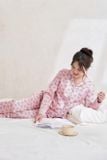  Pyjama quần dài áo dài phối gấu chất lụa satin thoáng mát 