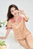  Pyjama lụa quần suông phối cổ sen cho nàng mặc nhà thoải mái, thảnh thơi 