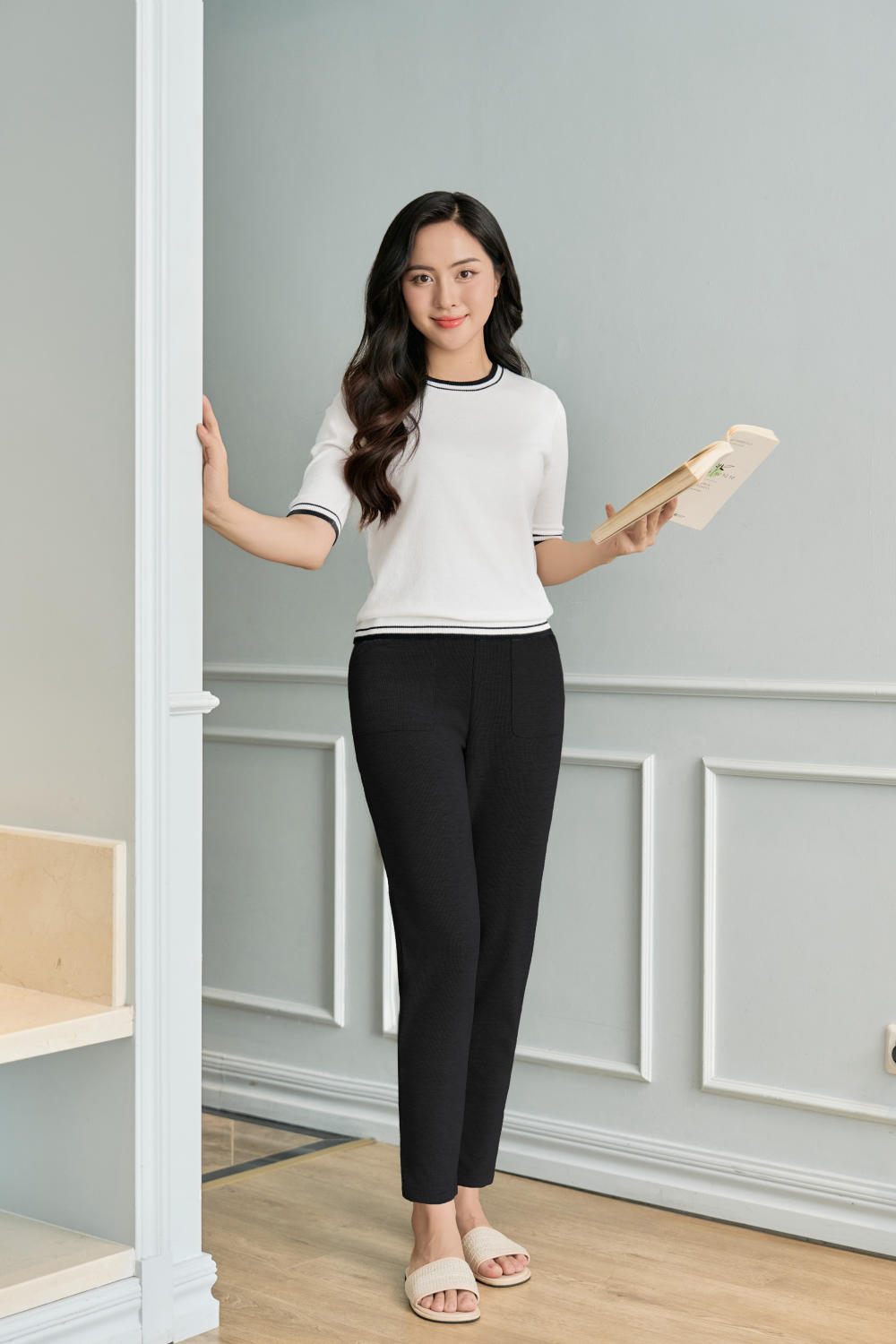 Quần baggy nỉ lông cừu mềm mại, giữ nhiệt thấm mồ hôi