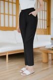  Quần baggy nữ Cardina chất đũi bamboo cạp chun có túi 
