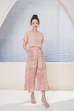  Quần culottes chiffon dáng suông hoa nhí thoáng mát, dễ mặc bất cứ đâu 