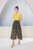  Quần culottes chiffon dáng suông hoa nhí thoáng mát, dễ mặc bất cứ đâu 