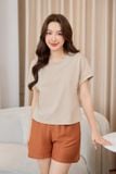  Quần đùi dáng A chất đũi cao cấp cạp chun có túi 