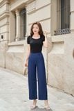  Quần đũi ống suông nữ Cardina tạo gân trước 