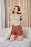  Quần đùi dáng A chất đũi cao cấp cạp chun có túi 