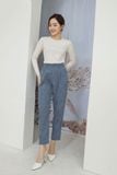  Quần baggy chất vải nhung cao cấp, kiểu dáng công sở thanh lịch 