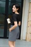  Quần Short Nữ Younger by Cardina Dáng Lưng Chéo Vải Gân Túi Tiện Lợi 
