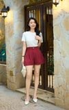  Quần sooc nữ Cardina Trendy chất tuýt si dáng chữ A 