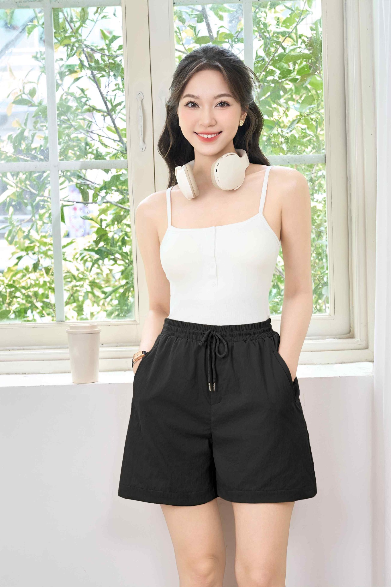cách mặc áo hai dây