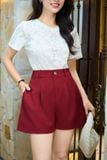  Quần sooc nữ Cardina Trendy chất tuýt si dáng chữ A 