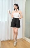  Quần Short Nữ Cardina Dáng A Cạp Chun Vải Thô Linen Túi Tiện Lợi 