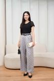  Quần nữ dòng Younger vải xước chấm bi thiết kế suông chấm bi 